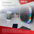 Portable LED Party Speaker, Akai A58198 6.5" - Gadget Man Ireland