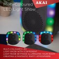 Portable LED Party Speaker, Akai A58198 6.5" - Gadget Man Ireland