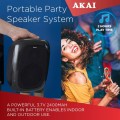 Portable LED Party Speaker, Akai A58198 6.5" - Gadget Man Ireland