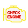 Gadget Man Ireland -  Neon PLEXI LED CHECK ENGINE Light