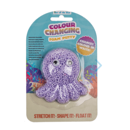 Gadget Man's Color-Changing Foam Putty: Sea Horse & Octopus Design