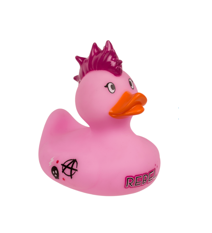 Punk Squeaking Duck - Elevate Your Bath with Gadget Man's Playful