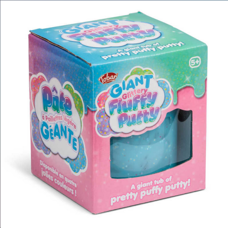 Giant Glittery Fluffy Putty - Sparkling Sensory Play | GadgetMan