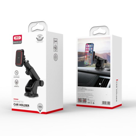 Gadgetman XO Car Holder C83 Magnet Black | Suction Cup Mount