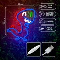 Neon PLEXI LED JURASSIC BABY DINO Blue | Gadgetman Forever Light
