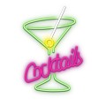 Neon Plexi LED Cocktails Pink Green | Gadget Man
