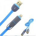 2 in 1 For iPhone & Android USB Cable
