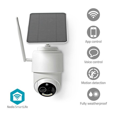 Gadget Man Ireland - Nedis Smartlife Outdoor IP Camera with Wi-Fi (Full HD 1080p Pan + Tilt)