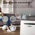 Gadget Man Ireland - Tower T674004 20 Litre Dehumidifier 24H Timer 5.5L Water Tank WiFi