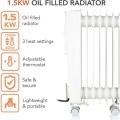 Gadget Man Ireland - Warmlite WL43003YW 1500W Oil Filled Radiator - White