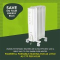Gadget Man Ireland - Warmlite WL43003YW 1500W Oil Filled Radiator - White