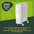 Gadget Man Ireland - Warmlite WL43004YW 2000W Oil Filled Radiator - White