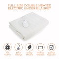 Gadget Man Ireland - Carmen C81196 Full Size Double Heated Under Blanket with Overheat Protection | White