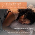 Gadget Man Ireland - Carmen C81196 Full Size Double Heated Under Blanket with Overheat Protection | White