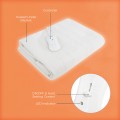 Gadget Man Ireland - Carmen C81196 Full Size Double Heated Under Blanket with Overheat Protection | White