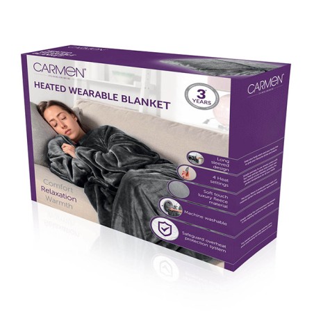 Carmen Heated Wearable Washable Blanket 183cm x 155cm | Gadget Man Ireland