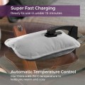 Carmen C85017GRY Spa Rechargeable Hot Water Bottle|Grey