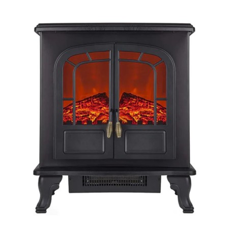 Gadget Man Ireland - Warmlite WL46019  Wingham 2KW Electric Double Door Fire Stove - Black