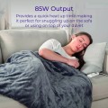 Gadget Man Ireland - Carmen C81148 Fleece Luxury Electric Heated Throw and Over Blanket | Grey