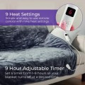 Gadget Man Ireland - Carmen C81148 Fleece Luxury Electric Heated Throw and Over Blanket | Grey