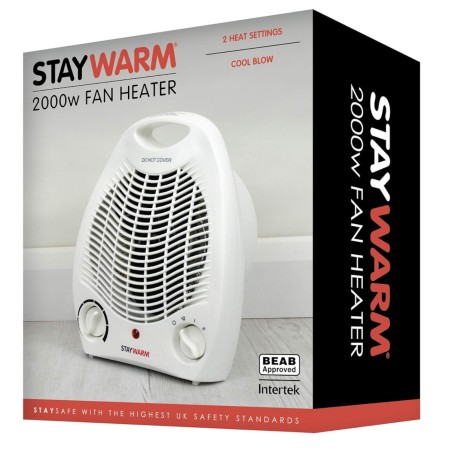 Gadget Man Ireland - Stay Warm Fan Heater with Temperature Thermostat