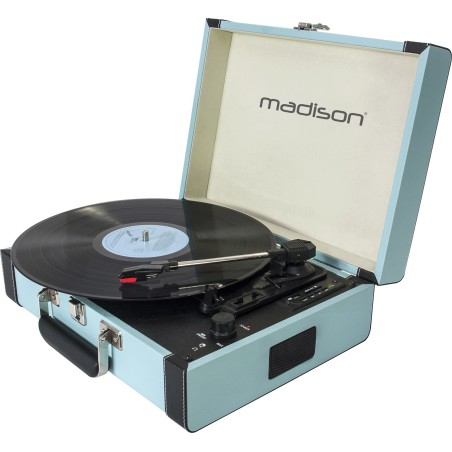 Gadget Man Ireland | Madison Record Player Vinyl Turntable Vintage Case