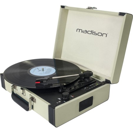Gadget Man Ireland | Madison Record Player Vinyl Turntable Vintage Case