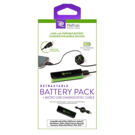 Gadget Man - ReTrak Retractable Battery Pack