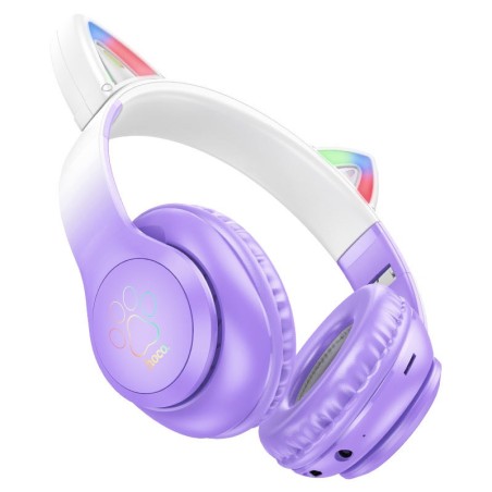 Gadget Man Hoco W42 Cat Ear Wireless and Wired Headphones