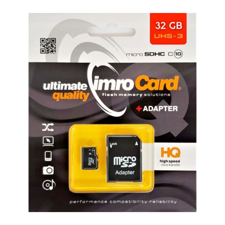 mro memory card microSDXC class 10 UHS-3 + adapter  | Gadget Man Ireland