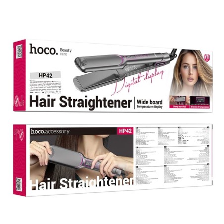 Hoco HP42 Wide Board Hair Straightener with Digital Display (EU) | Gadget Man Ireland