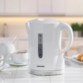 Gadget Man Ireland - Daewoo SDA1650 White 1.7L Plastic Kettle with Chrome Band