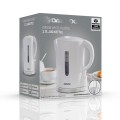 Gadget Man Ireland - Daewoo SDA1650 White 1.7L Plastic Kettle with Chrome Band
