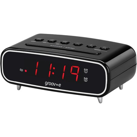 Groove GVCR05BK Rise FM Alarm Clock Radio - Gadget Man Ireland