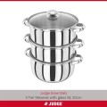 Gadget Man ireland - Judge Essentials HX04 22cm 3 Tier Glass Lid Steamer Set
