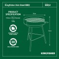 Gadget Man Ireland - Kingfisher BBQ2 14 Inch Steel BBQ
