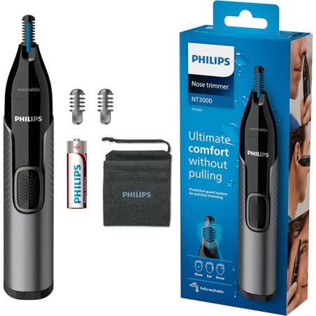 Gadget Man Ireland - Philips NT3650/16 Battery Operated Nose, Ear & Eyebrow Trimmer