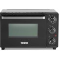 Gadget Man Ireland - Tower T14043 23L Mini Oven Black with Silver Accents