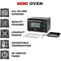 Gadget Man Ireland - Tower T14043 23L Mini Oven Black with Silver Accents