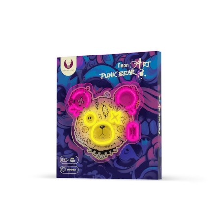 Gadget Man Ireland - Neon ART LED PUNK TEDDY BEAR