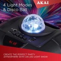 Gadget Man Ireland -  AKAI A58207 Vibes Portable Dual 4” Party Speakers with Bluetooth Connectivity, Ring Light Design, Black
