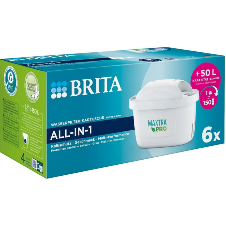 Gadget Man Ireland - Brita Maxtra Pro All-in-1 Water Filter Cartridge 6 Pack