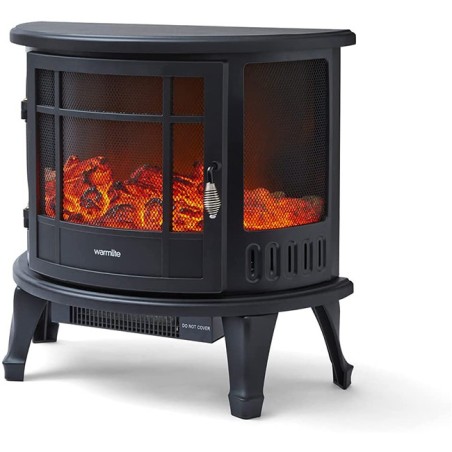 Gadget Man Ireland - Warmlite WL46017 1.8KW Bath Log Effect Stove Fire | Black