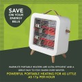 Gadget Man Ireland - Warmlite WL42016 550W Infrared Desk Heater | Cream