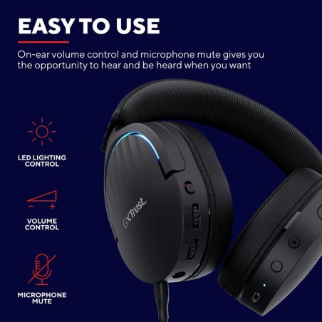 Gadget Man Ireland - TRUST GXT 491 Fayzo Wireless Headset BLK