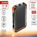Gadget Man Ireland - Solar PD LED QI Powerbank 20000MAH