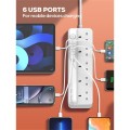 Gadget Man Ireland - LD 5 Gang 6 USB 17W Auto ID 2M