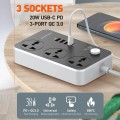 Gadget Man Ireland - LD 38W 3Gang Extension Lead 3x USB
