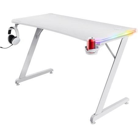 Gadget Man Ireland - TRUST GXT 709W Luminus RGB Gaming Desk