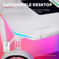 Gadget Man Ireland - TRUST GXT 709W Luminus RGB Gaming Desk
